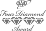 The image shows an "AAA Four Diamond Award" logo featuring four diamond shapes in a row below the text.